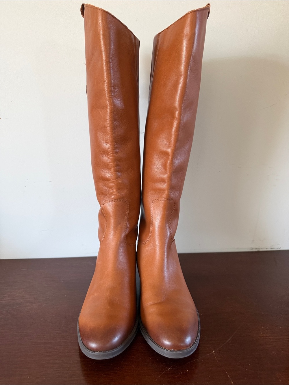 Sam Edelman Penny Riding Boots Equestrian Whiskey Leather US 6 Timeless Classic - Picture 8 of 16